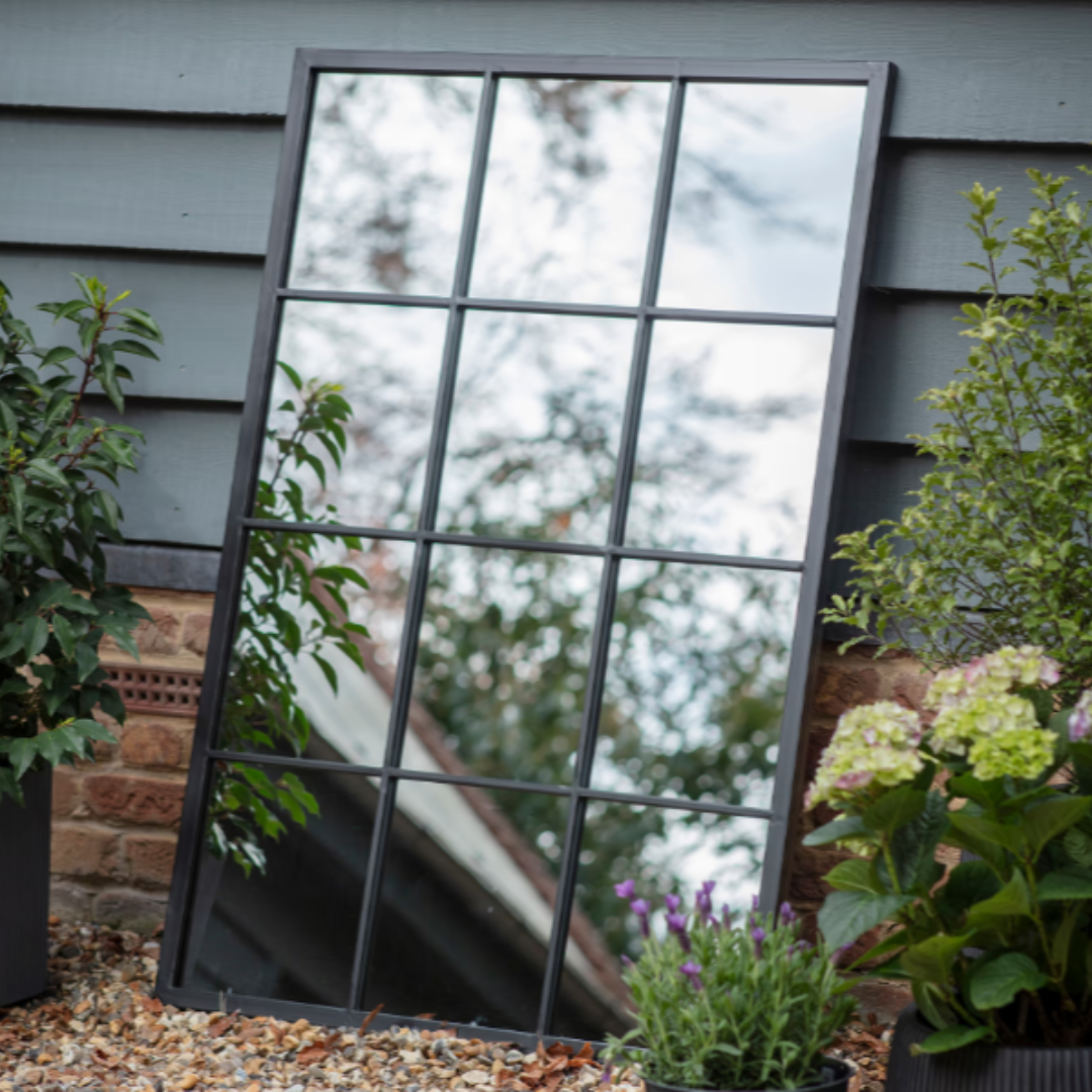 Indoor/Outdoor Window Pane Mirror in 3 Sizes
