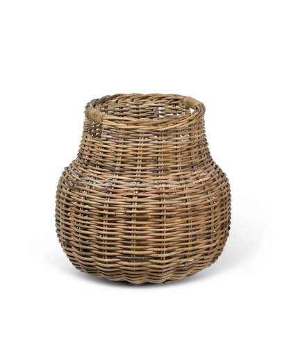 Rattan Round Storage Basket Small