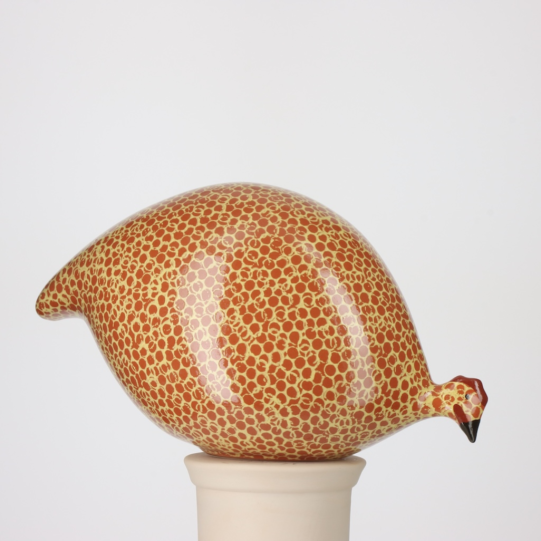 Rouge Speckled Yellow Guinea Fowl
