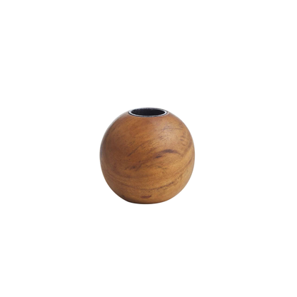 Reclaimed Teak Dinner Candle Holder Ball in 2 Sizes