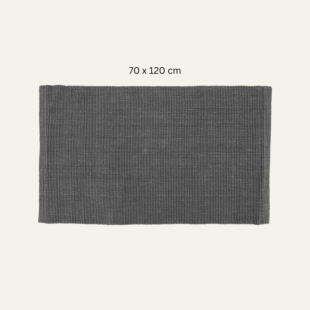 Dark Grey Jute Rug - 3 sizes