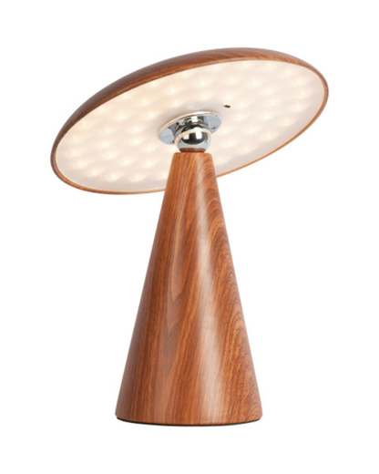 Dark Wood Halo LED Table &amp; Wall Lamp Large