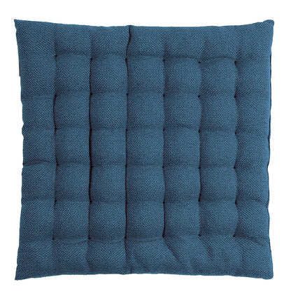 cotton seat cushion is dark navy blue