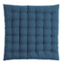 cotton seat cushion is dark navy blue