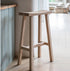 Contemporary Bar Stool Natural Oak Seat & Legs