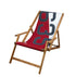 Deckchair with canvas made from recycled sailcloth