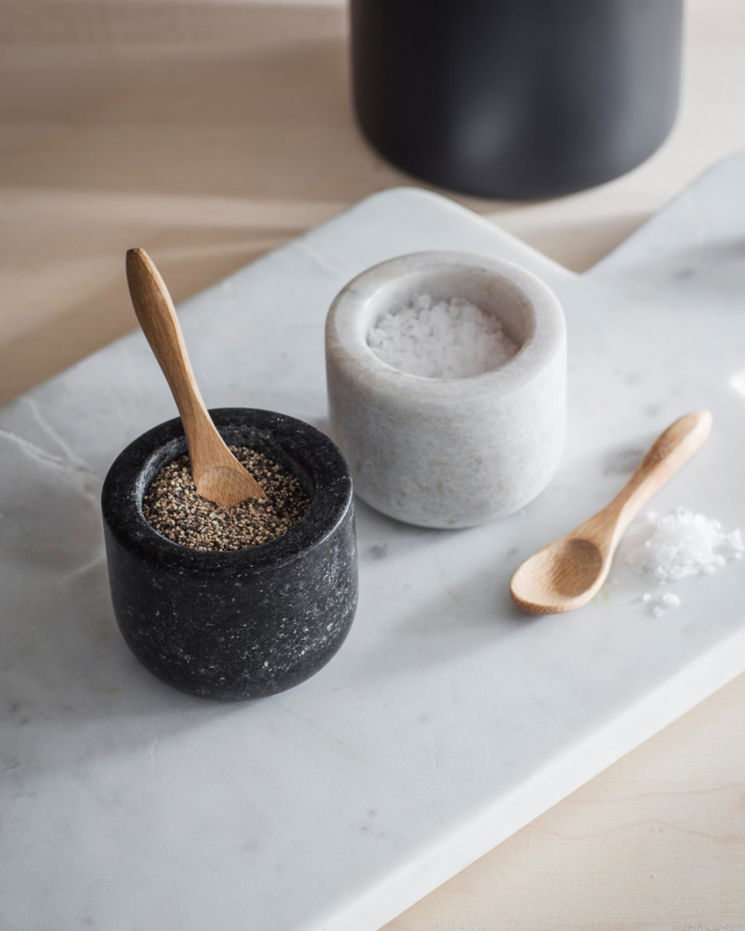 Marble Salt &amp; Pepper Pot Set