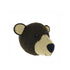 Mini Felt Brown Bear Head