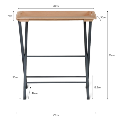 Foldable Butlers Desk Tray
