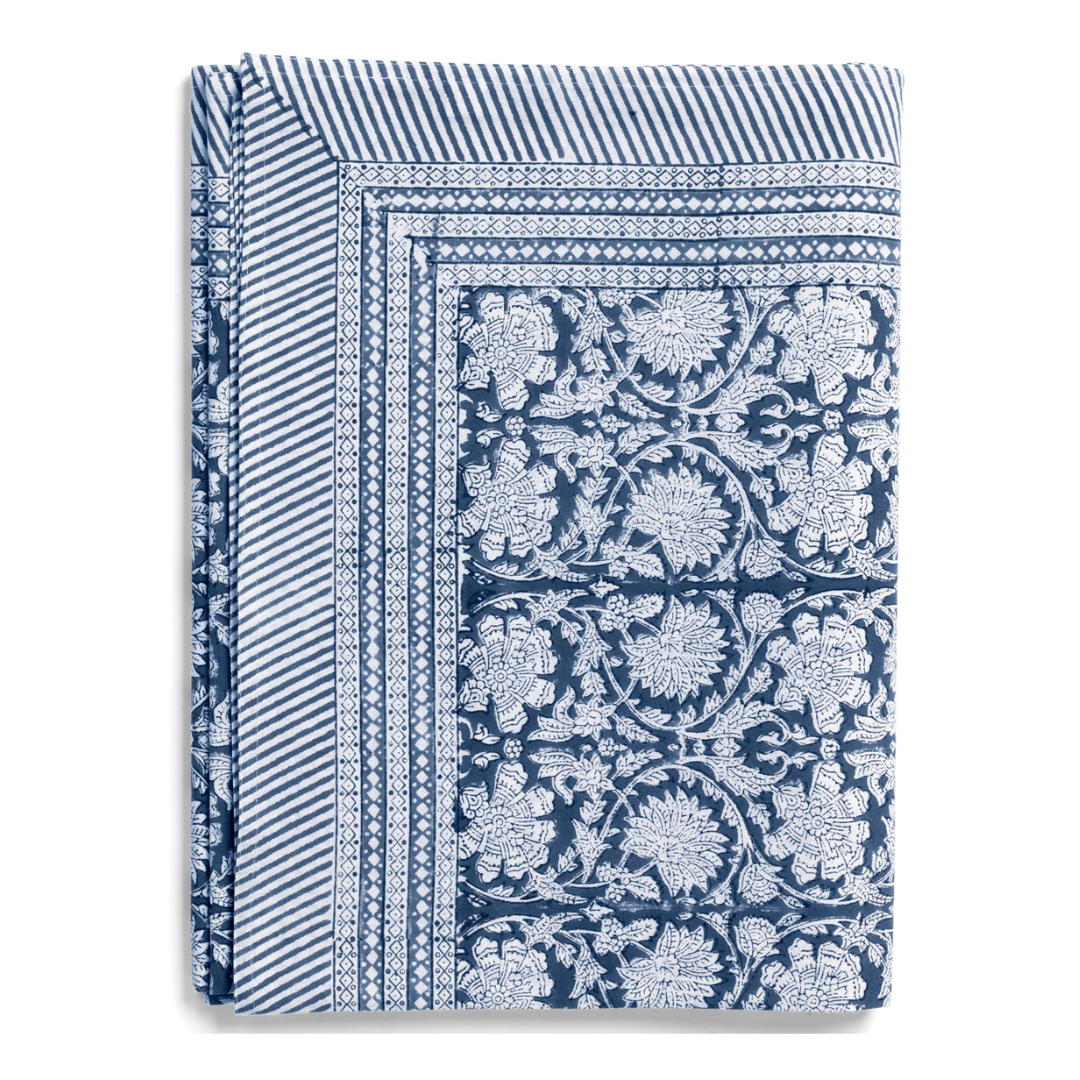 Navy Blue Paradise Tablecloth in 2 Sizes