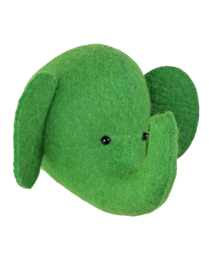 Mini Felt Elephant Head in 5 Colours