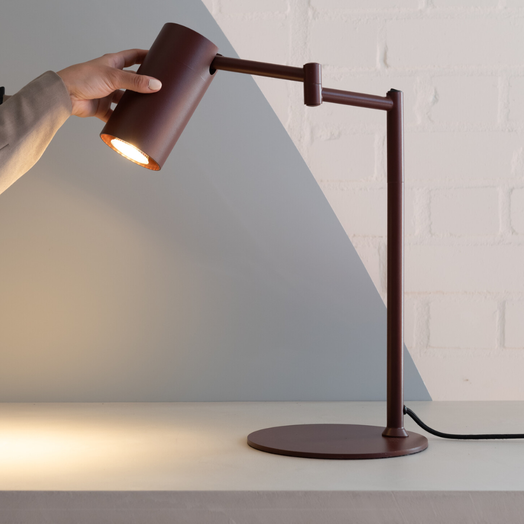 Burgundy Bilbao Table Lamp