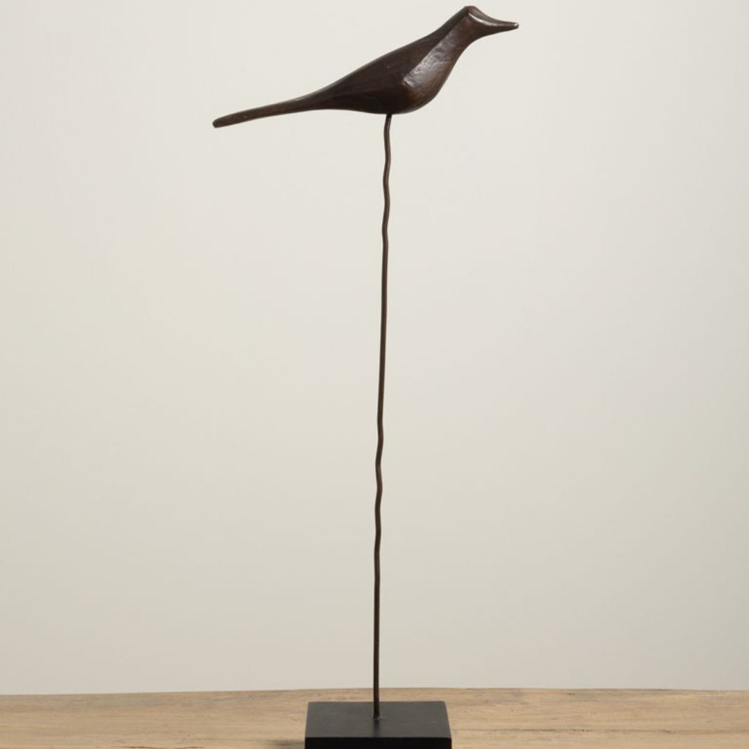 Iron Bird Sculpture in 2 Sizes
