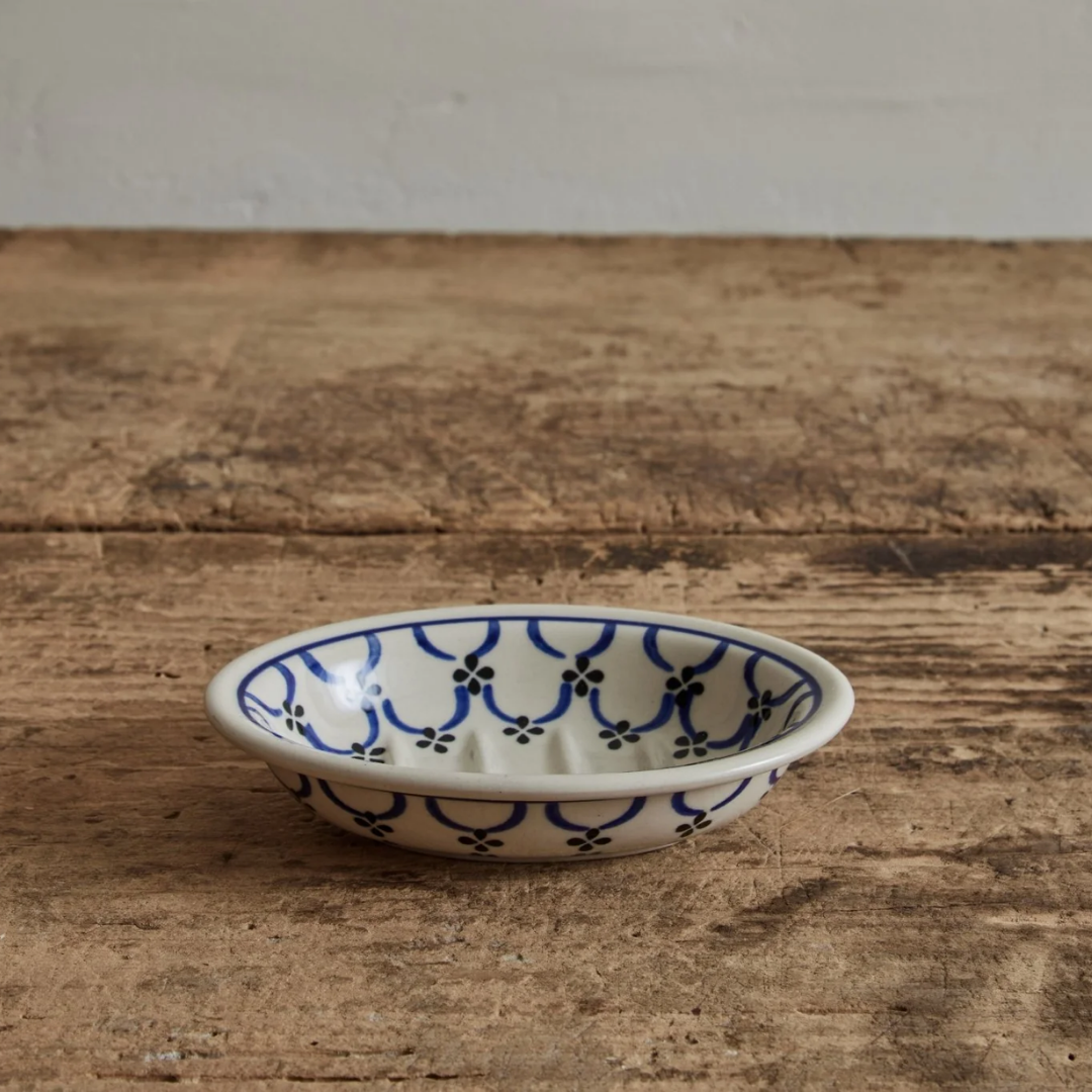 Oval Ceramic Soap Dish in 4 Patterns