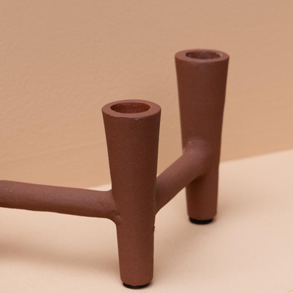 Terracotta 5 Candle Candelabra