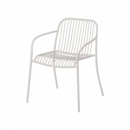 Outdoor Wire Arm Chair with Seat Rest in 2 Colours