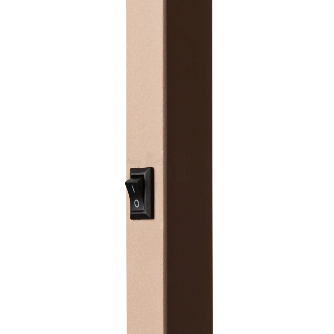Sand Floor Lamp with Dark Linen Shade in 2 Sizes