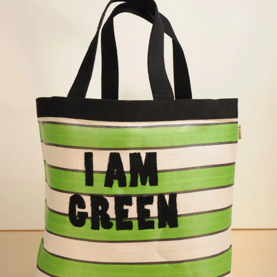 Striped Recycled Nylon Bag in 3 Colours