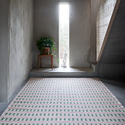 Skyscraper Rug in Cactus &amp; Dusty Pink - 2 sizes