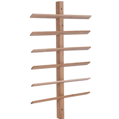 Oak Wine Rack Holds 12 Bottles