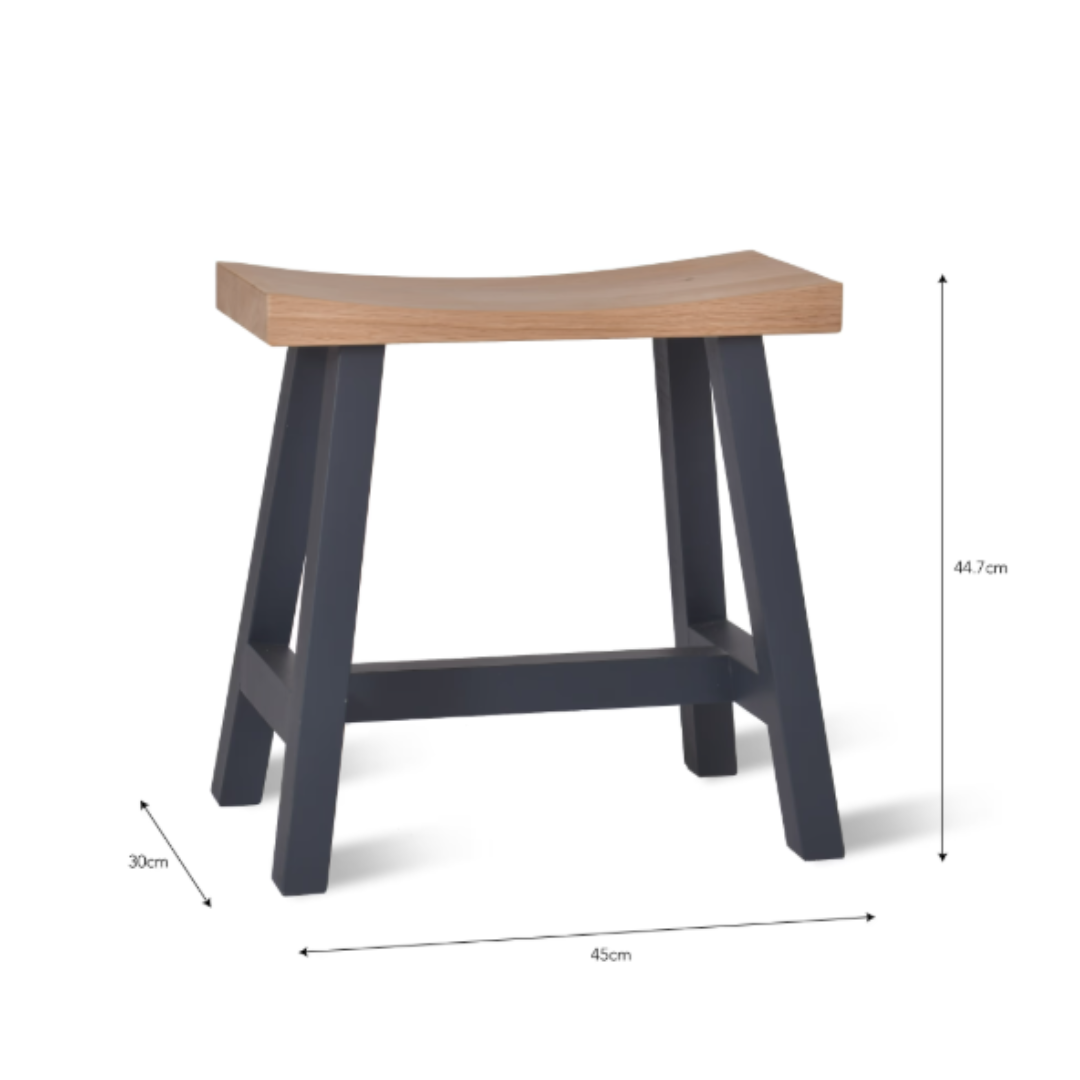 Small Stool in Natural or Carbon