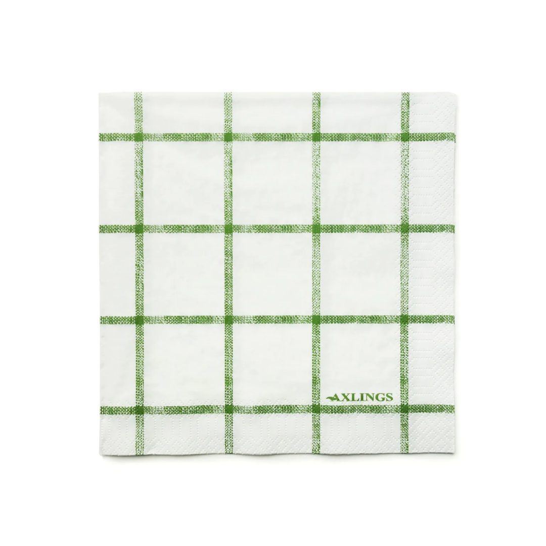Check 50 Paper Napkins - 4 colours