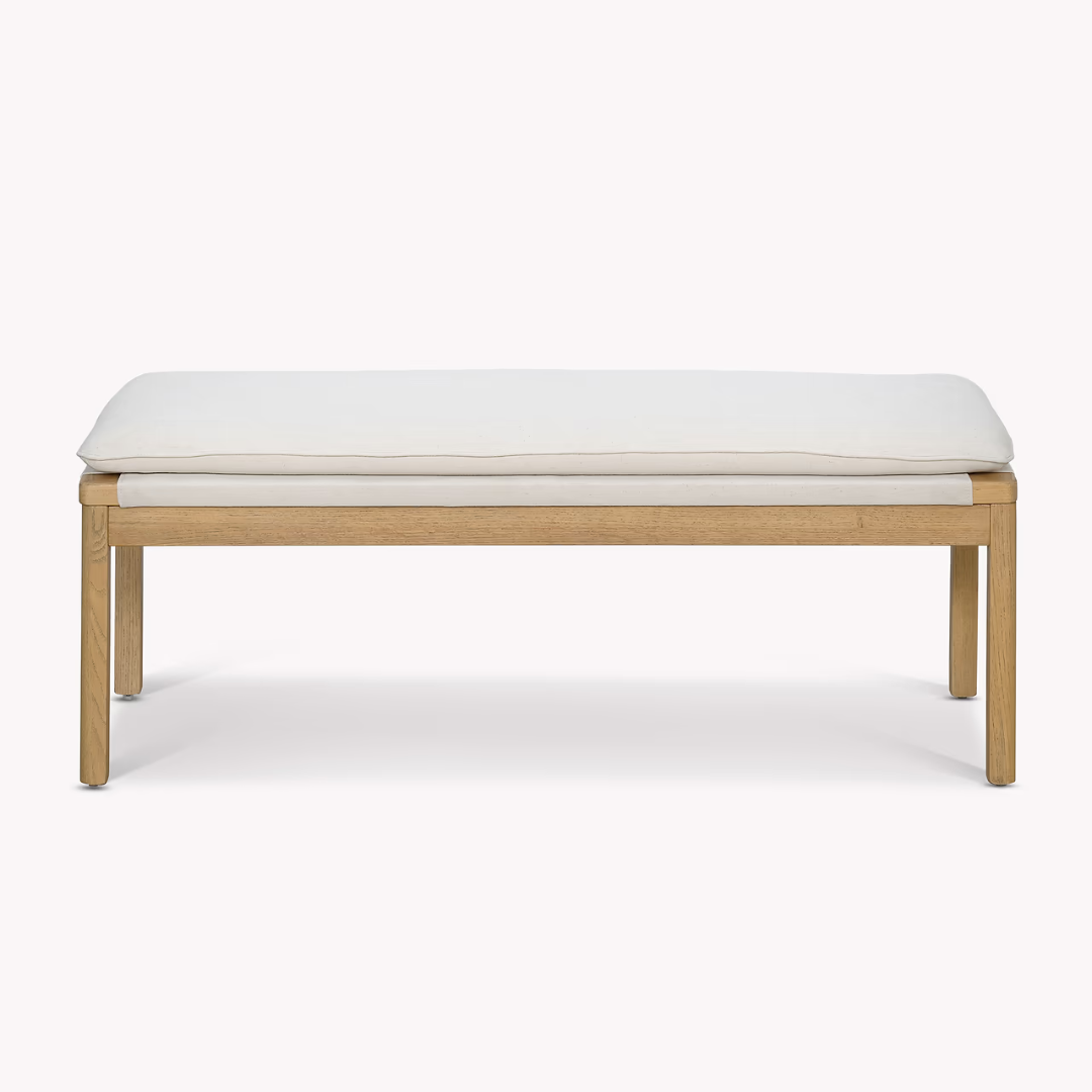 Ash Bench with Cushion
