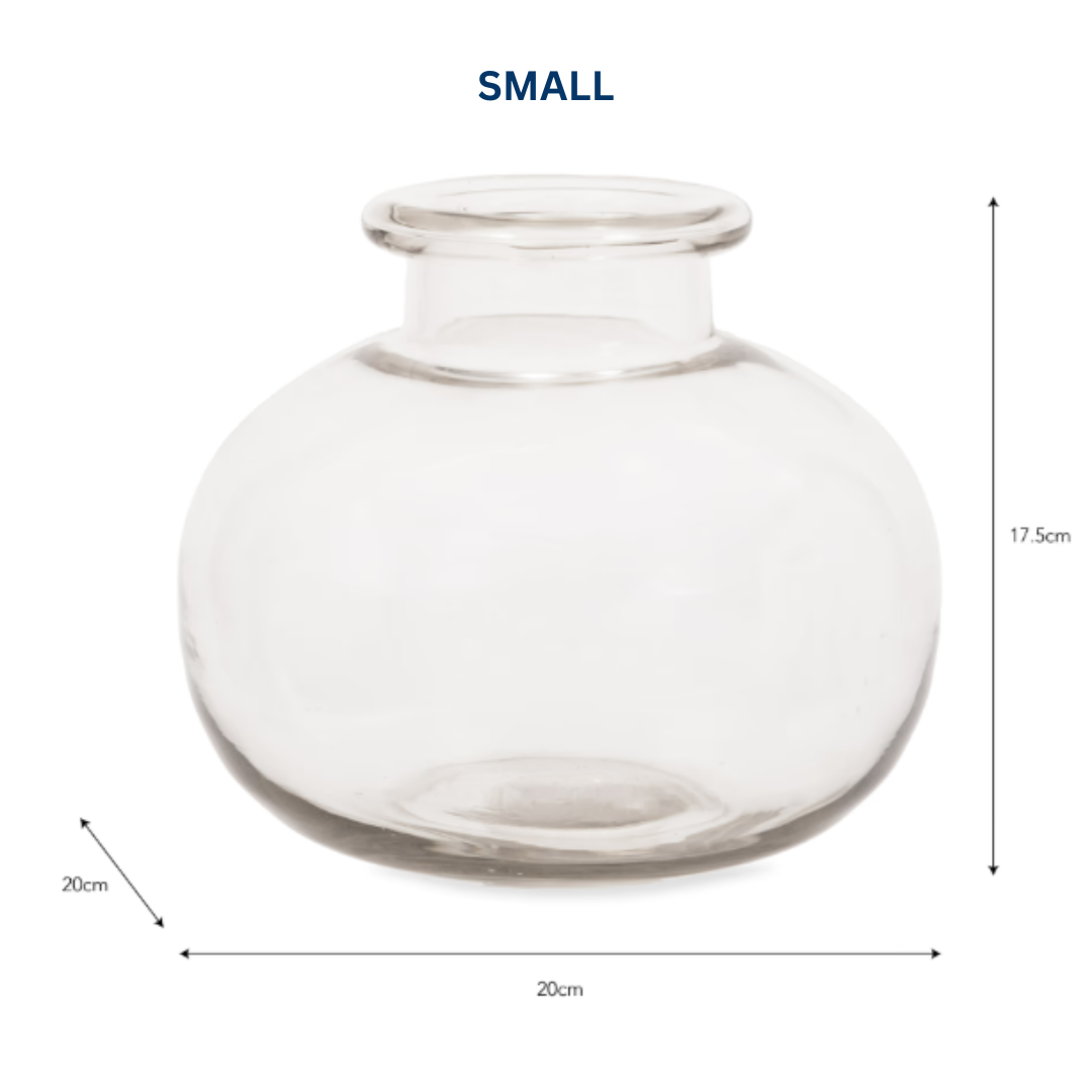 Fishbowl Glass Vase in 2 Sizes