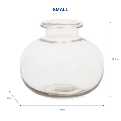 Fishbowl Glass Vase in 2 Sizes