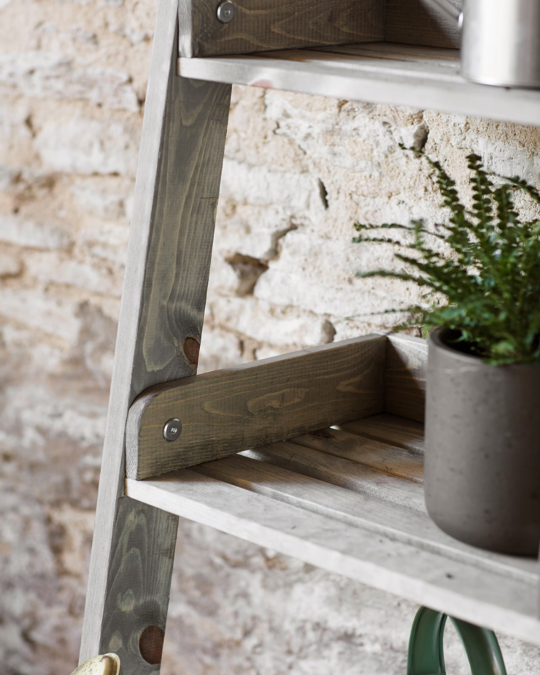 Indoor Outdoor Ladder Shelf 6 Tier in 2 Sizes
