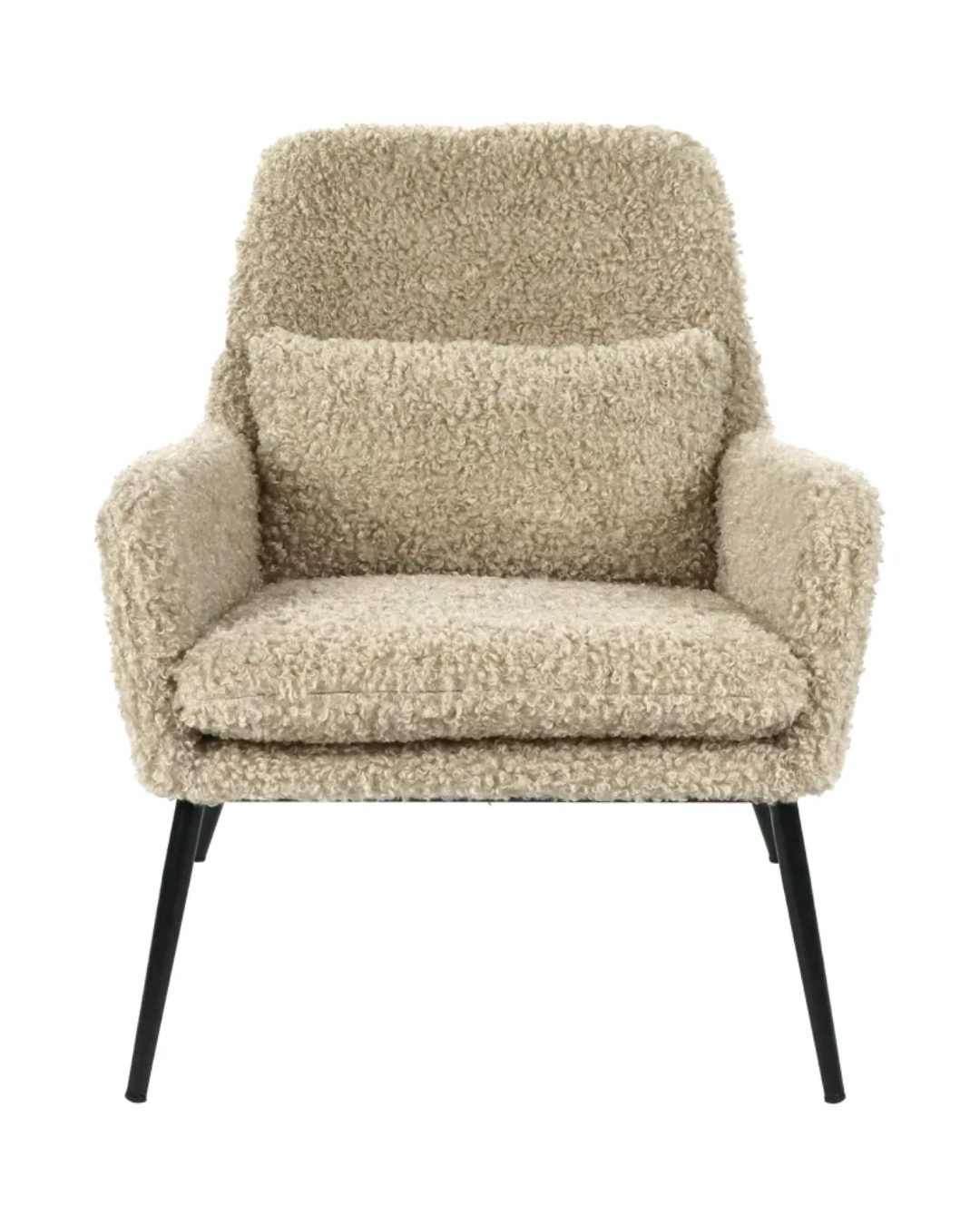 Beige Boucle Chair