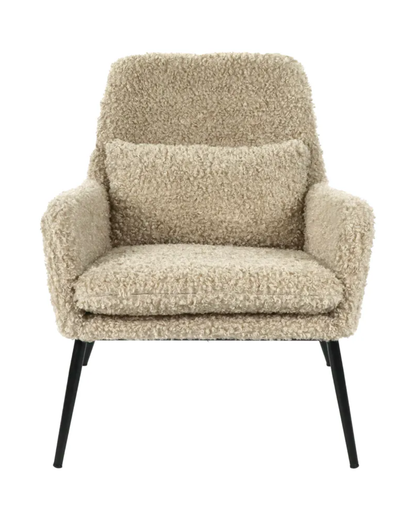 Beige Boucle Chair