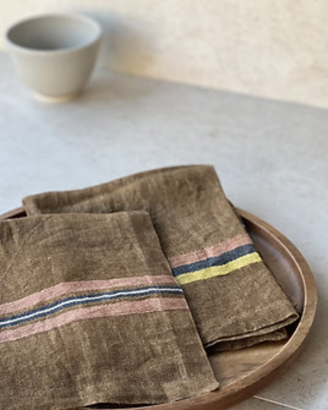Virginia Stripe Linen Napkin 42 x 42cm