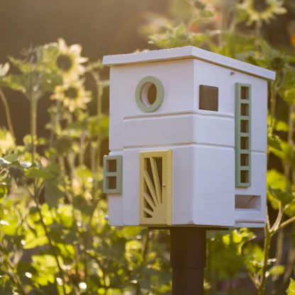 Flat Roof Dual Combo Bird Feeder &amp; Nester in 2 Colours