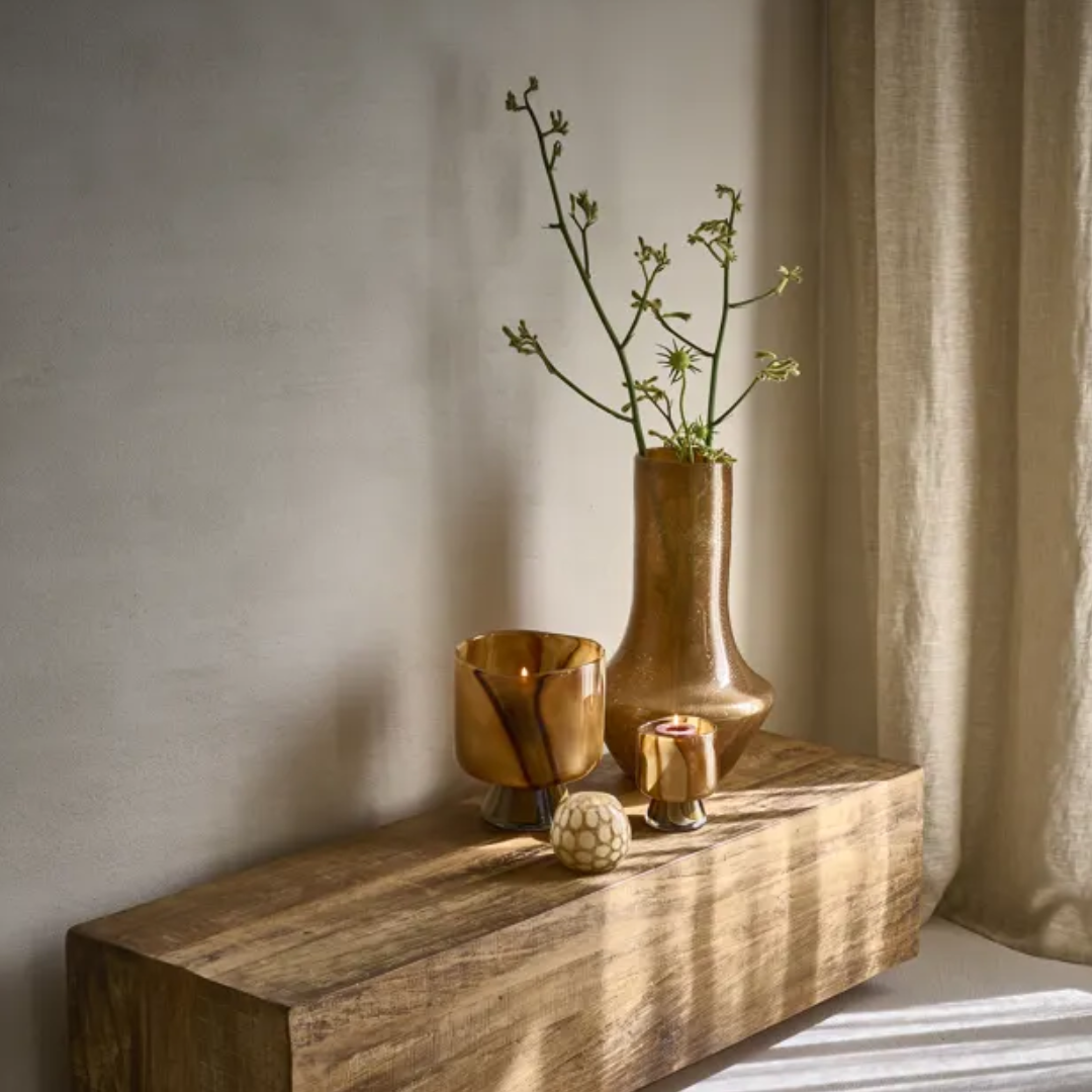 Camel Glass Vase