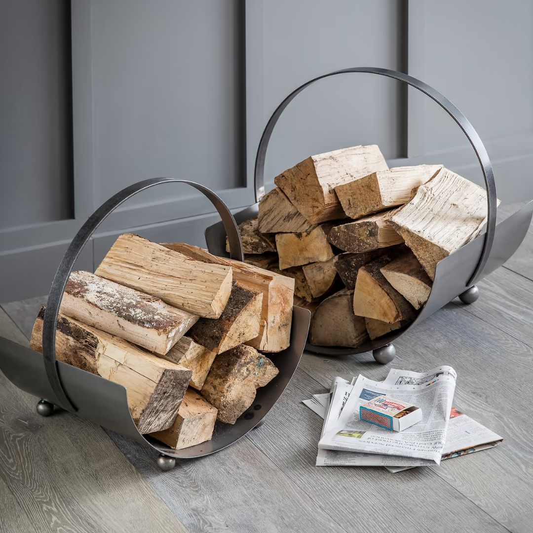 Small Steel Log Holder