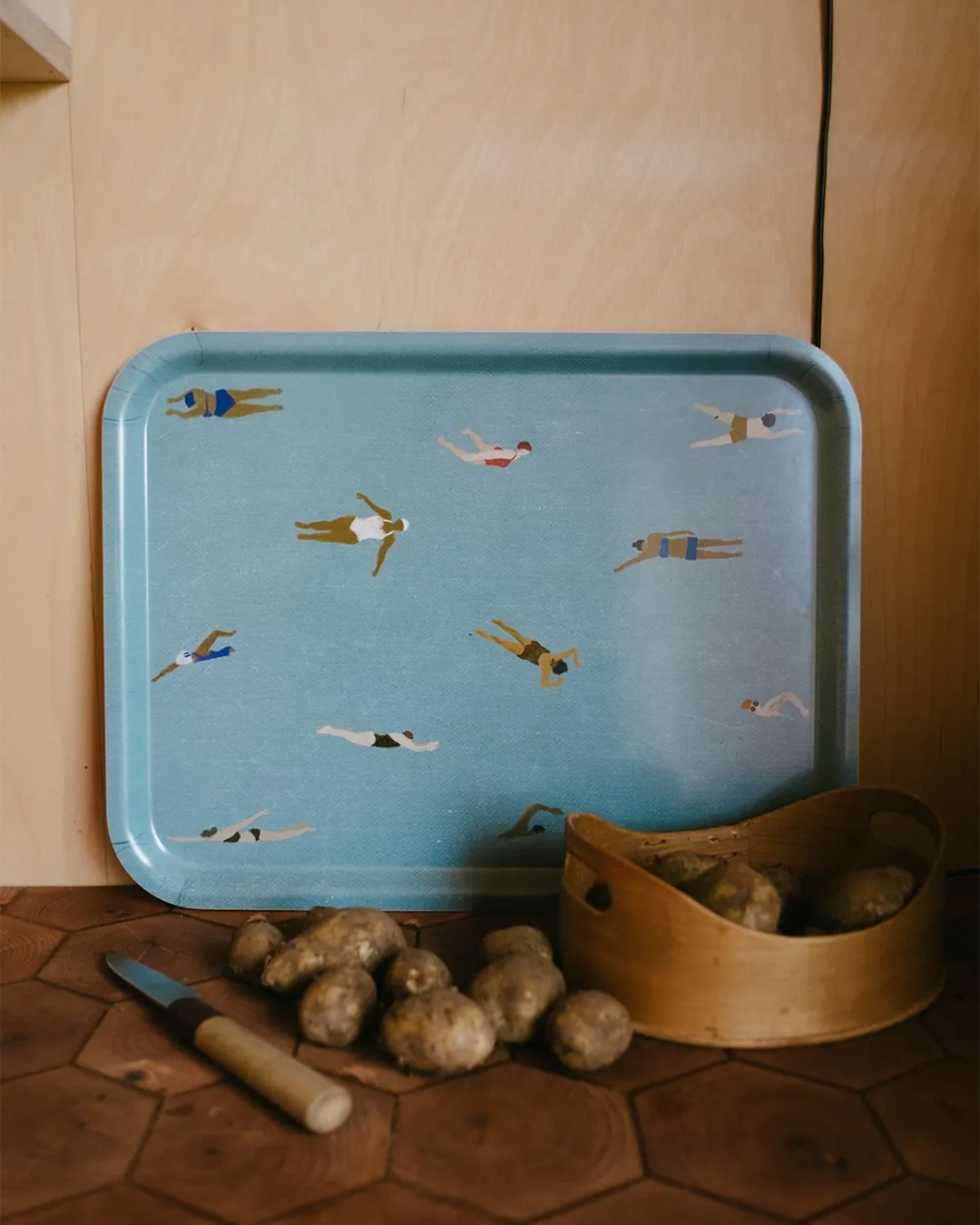 Blue Swimmers Tray in 3 Sizes
