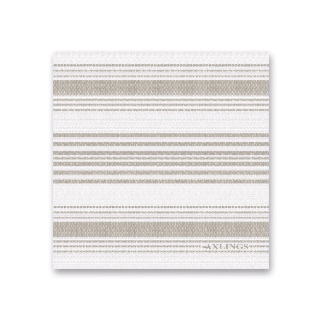 Horizontal Stripe 50 Paper Napkins - 4 colours