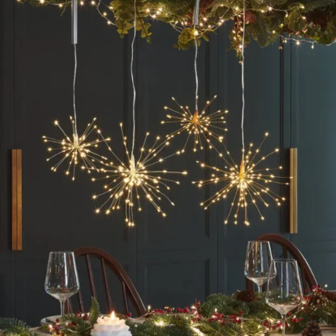 Large Copper Starburst Light