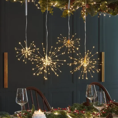 Large Copper Starburst Light