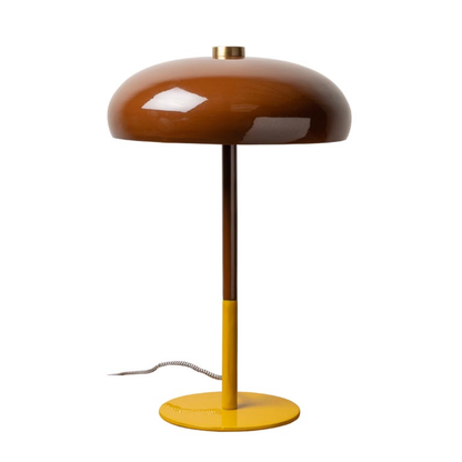 Saffron &amp; Brown Table Lamp