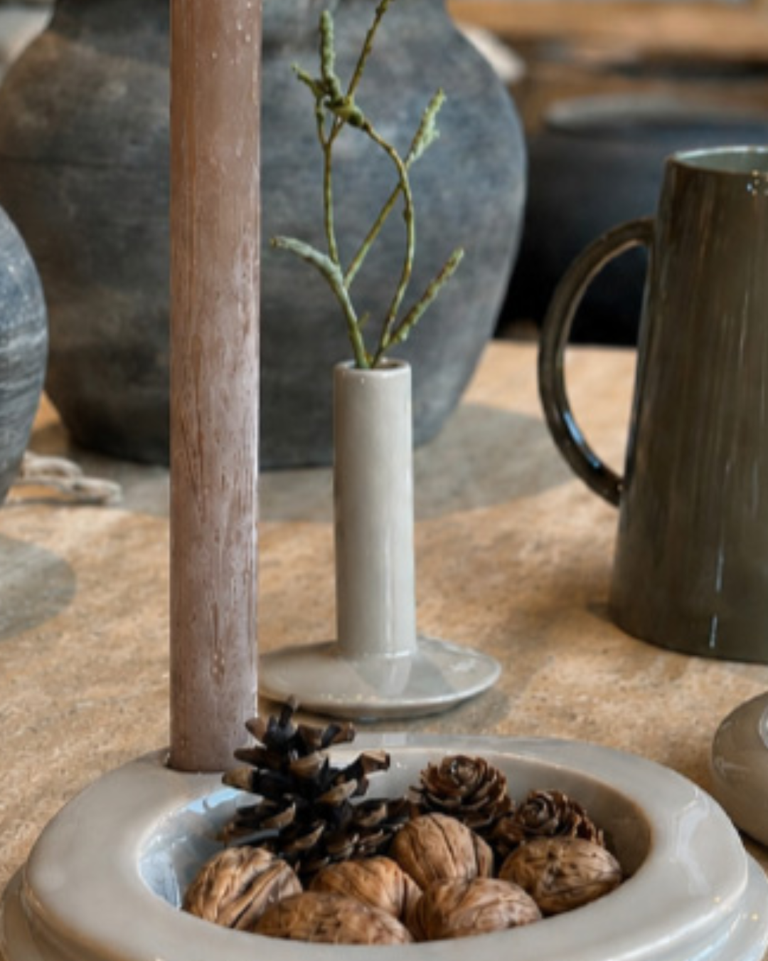 Contour Ceramic Vase in 3 Colours