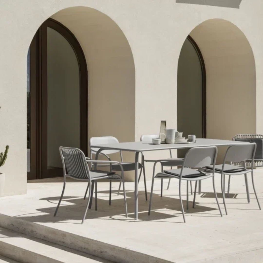 Outdoor Wire Chair Armless with Seat Rest in 2 Colours