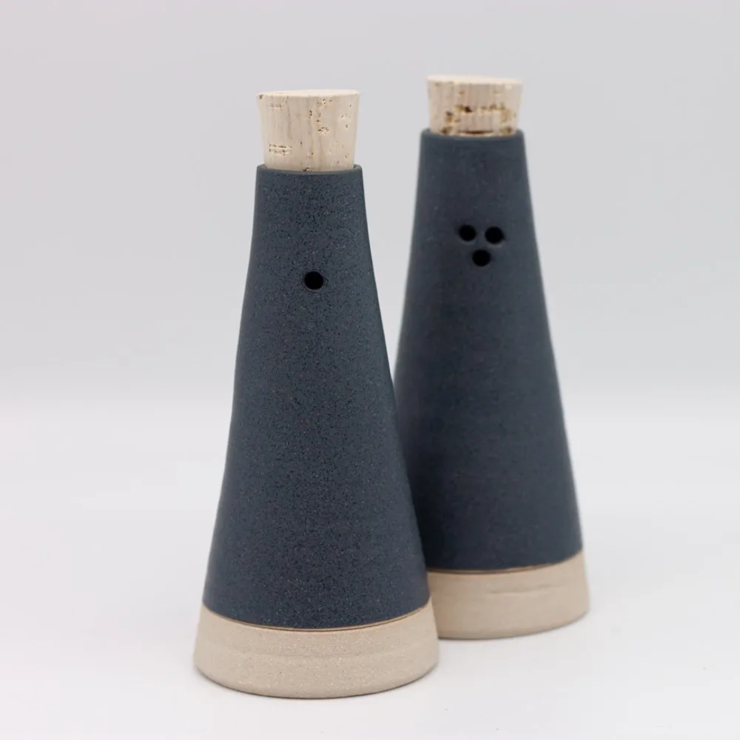 Ceramic Salt &amp; Pepper Set in 4 Colours