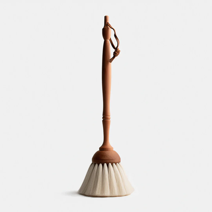 Small Light Goat Hair Dust Brush with Black Dot