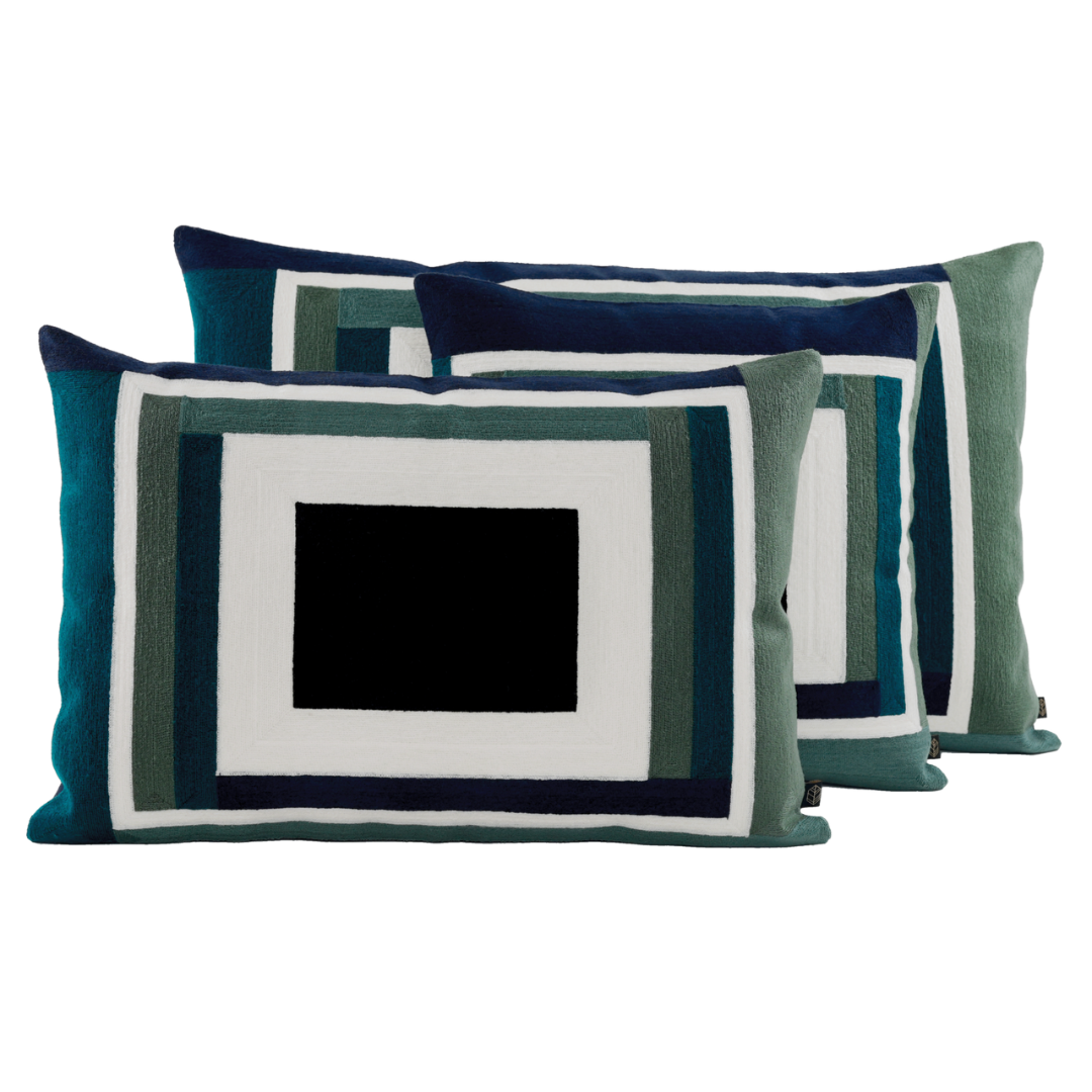 Manille Cushion 45 x 45cm in Encre