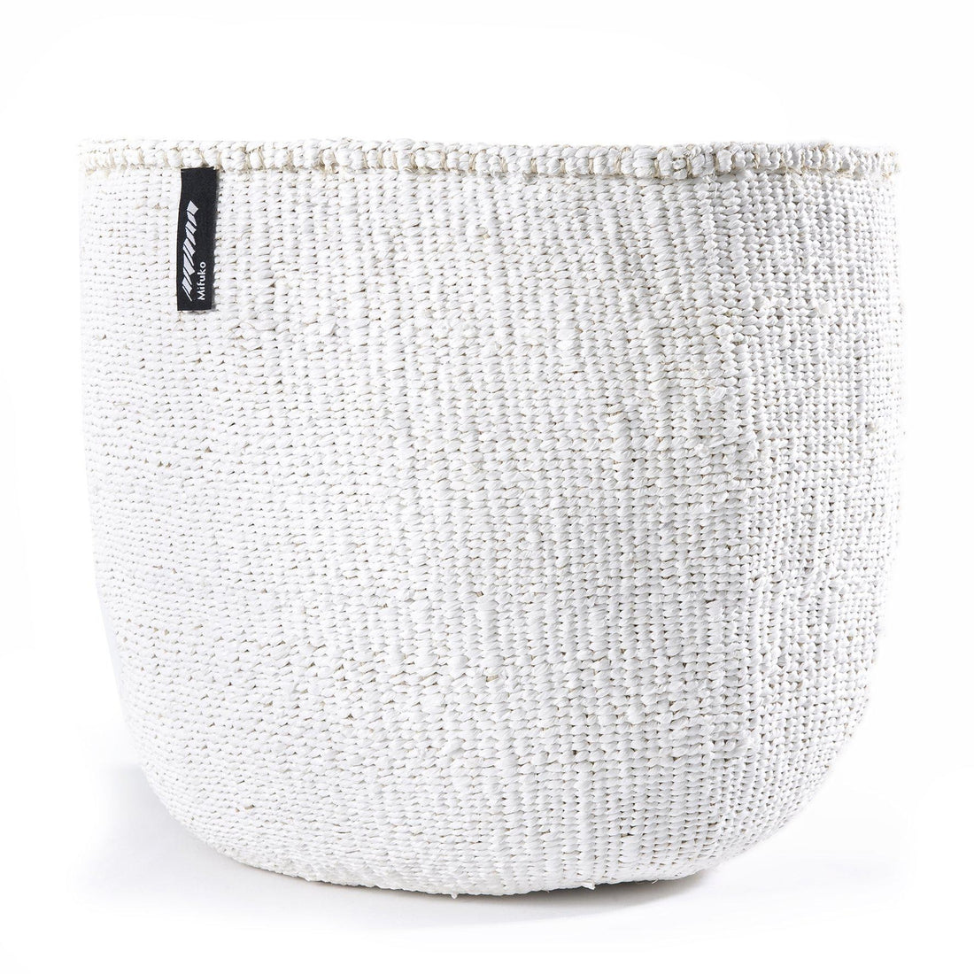 White Storage Basket made from recycled materials