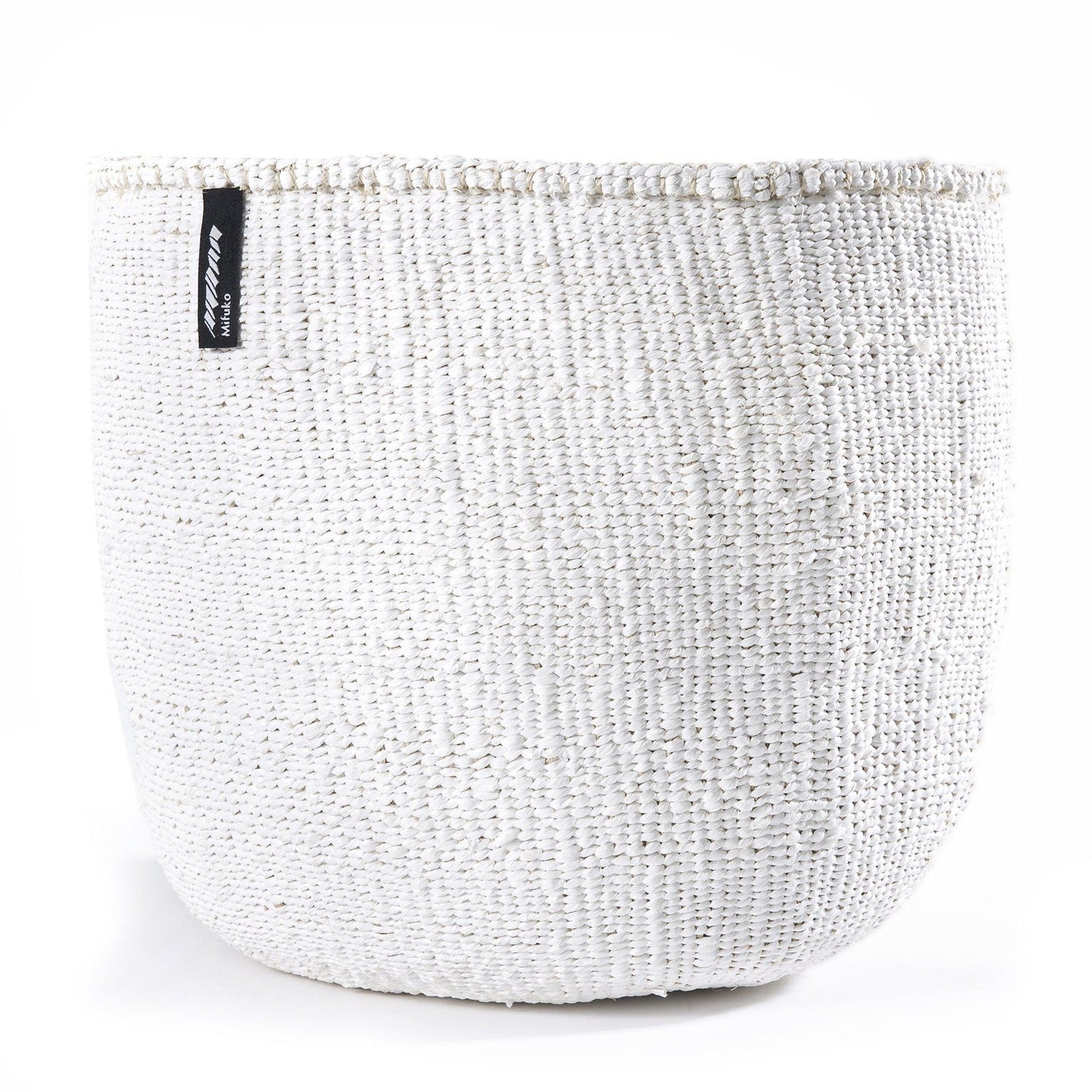 White Storage Basket made from recycled materials
