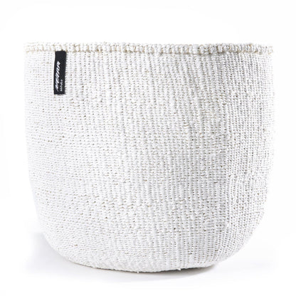 White Storage Basket made from recycled materials