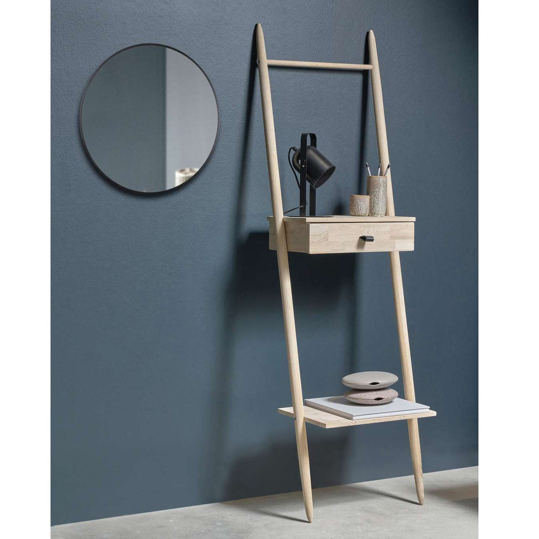 Wall Shelf White Washed Oak